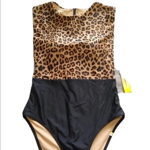 Summersalt Summer Salt Leopard Surf Swimsuit Sz 6 NWT